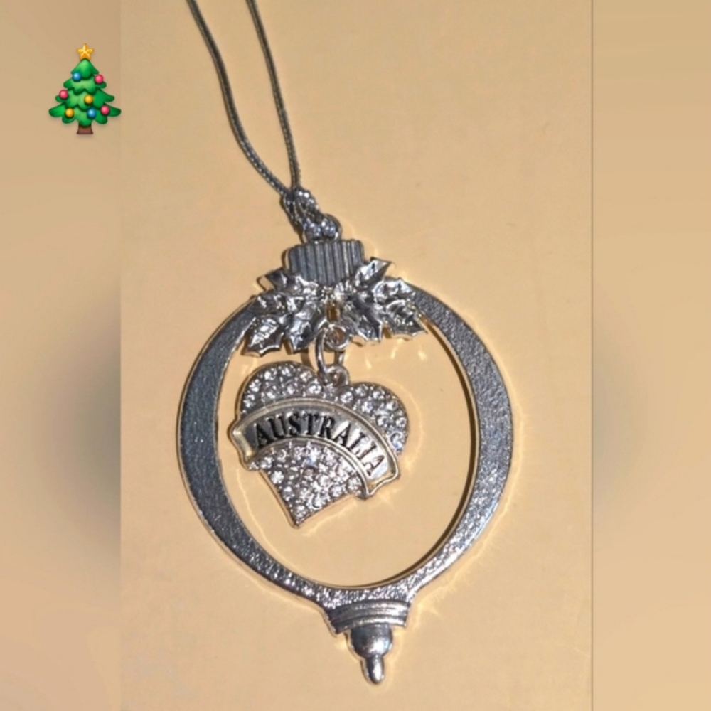 Beautiful silver inspired  Australia Ornament